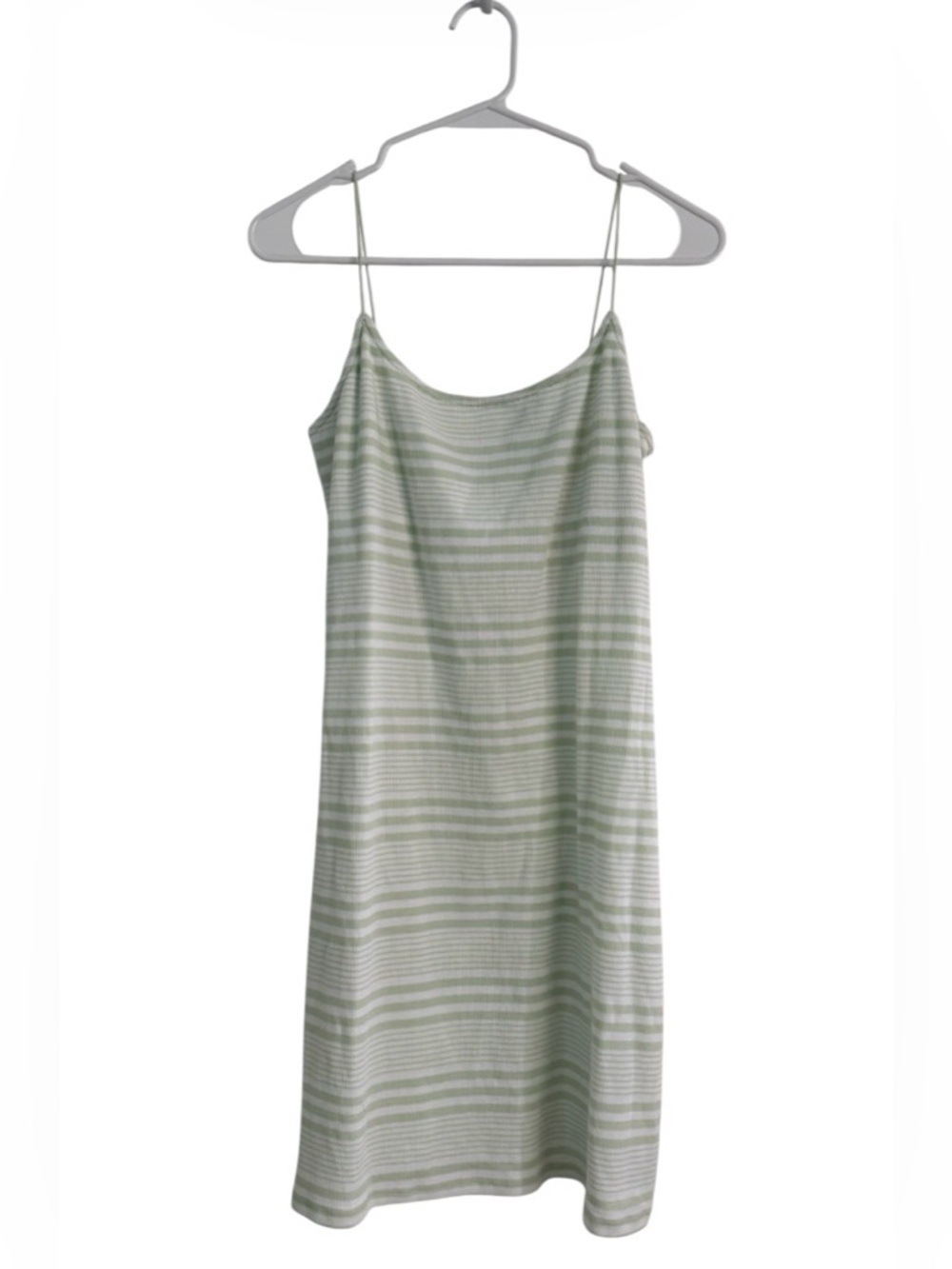 NWT American Eagle Outfitters Ribbed Striped Cami Bodycon Dress Green White L